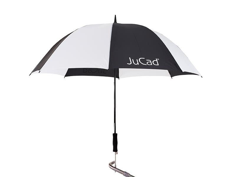 JuCad paraguas de golf telescópico 68" con pin, negro/blanco