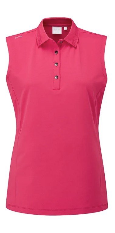 PING Solene sleeveless polo de mujer, rosebud