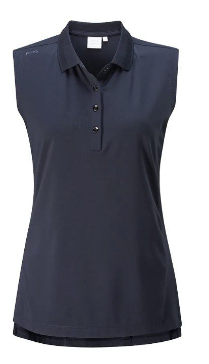 PING Solene Sleeveless polo de mujer, azul marino