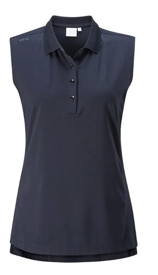 PING Solene Sleeveless polo de mujer, azul marino