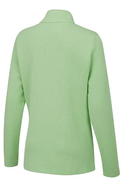 PING Lyla Half Zip Ribbed forro polar de mujer, mint marl