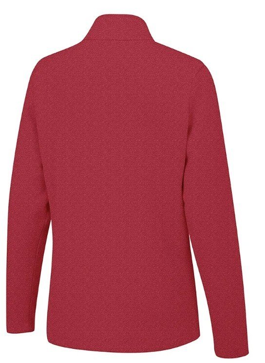 PING Lyla Half Zip Ribbed forro polar de mujer, rich red marl