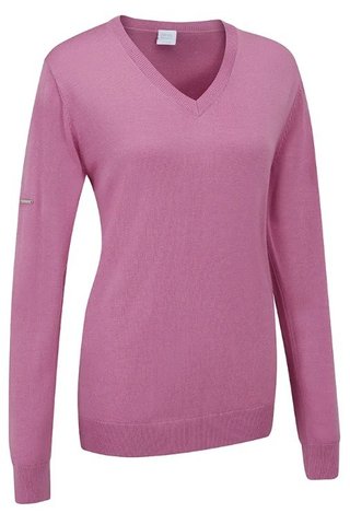 PING Tatton jersey de cuello en V de mujer, rosa