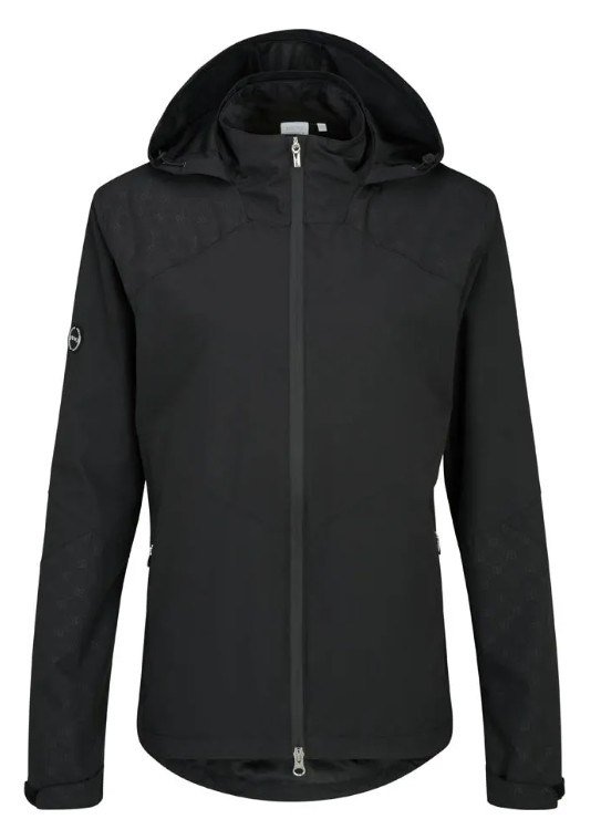 PING Milli Hooded chaqueta impermeable de mujer, negra