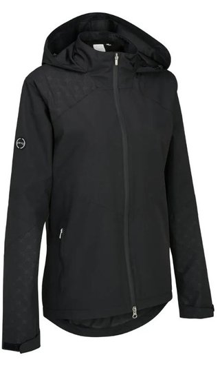 PING Milli Hooded chaqueta impermeable de mujer, negra