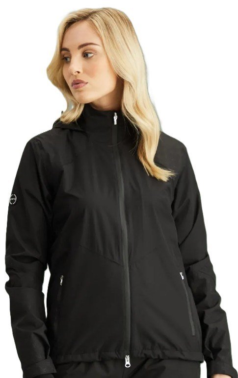 PING Milli Hooded chaqueta impermeable de mujer, negra