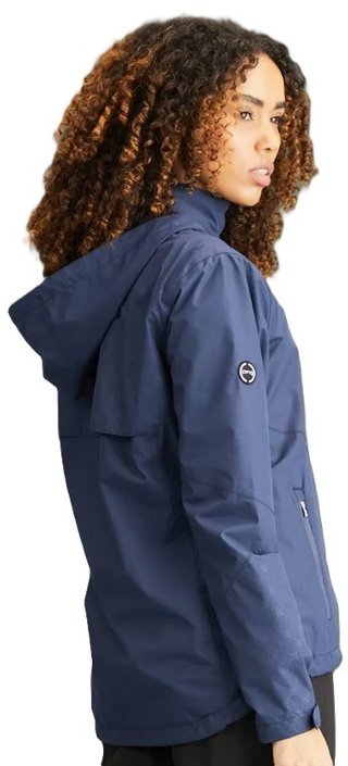 PING Milli Hooded chaqueta impermeable con capucha de mujer, azul oxford