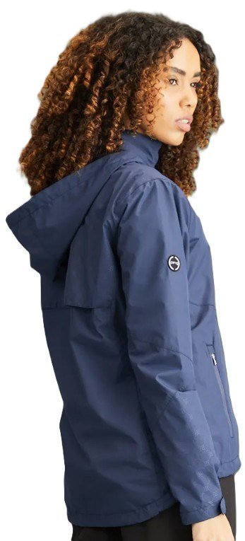 PING Milli Hooded chaqueta impermeable con capucha de mujer, azul oxford