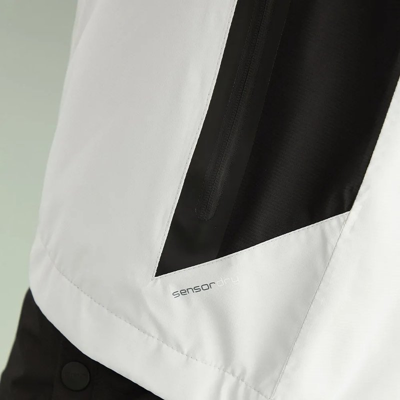 PING Stevie chaqueta impermeable de mujer, gris/negro