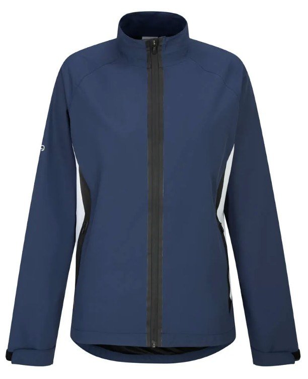 PING Stevie chaqueta impermeable de mujer, azul/blanco