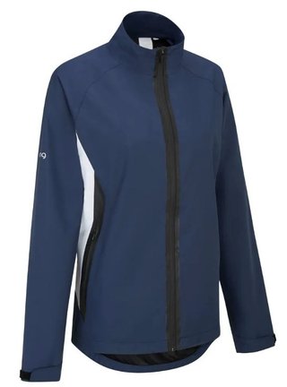 PING Stevie chaqueta impermeable de mujer, azul/blanco