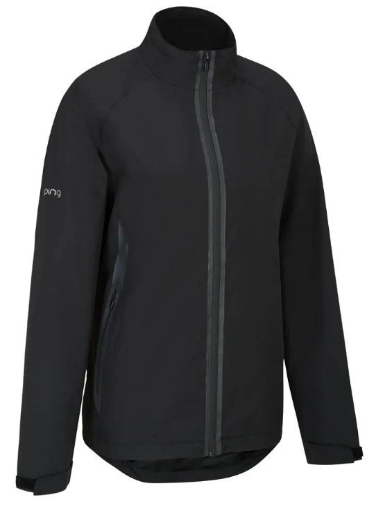 PING Stevie chaqueta impermeable de mujer, negra