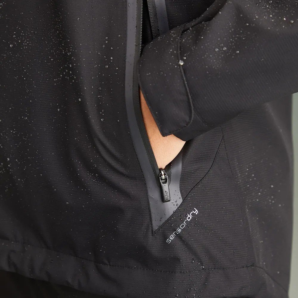 PING Stevie chaqueta impermeable de mujer, negra