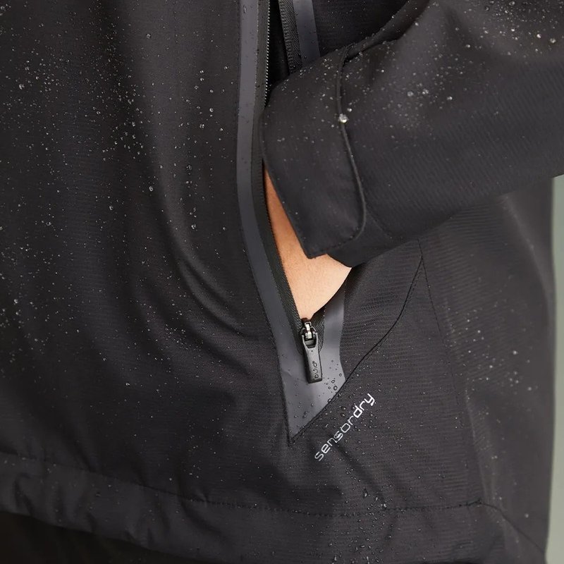 PING Stevie chaqueta impermeable de mujer, negra