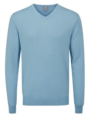 PING Sullivan V-Neck suéter de hombre, azul cielo