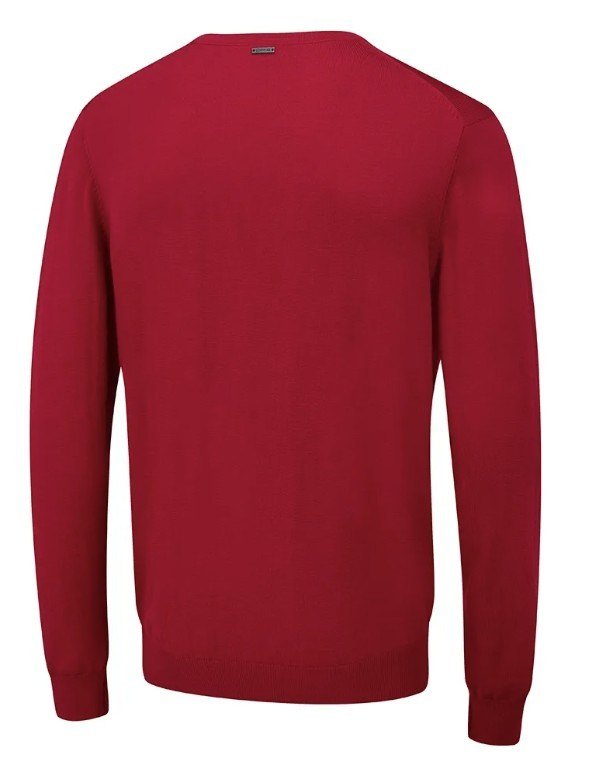 PING Sullivan suéter de cuello en V de hombre, rich red