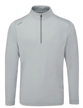 PING Latham Half Zip chaqueta polar para hombre, pearl grey