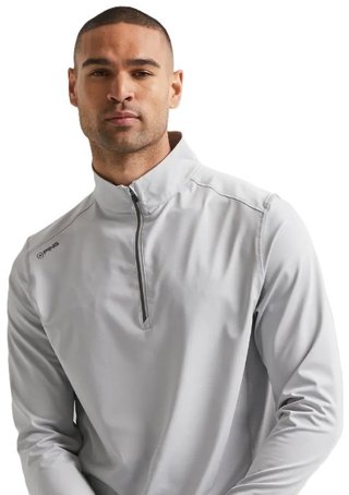 PING Latham Half Zip chaqueta polar para hombre, pearl grey