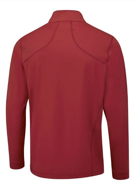 PING Latham Half Zip midlayer de hombre, rich red