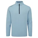 PING Ramsey half zip ribbed fleece pullover para hombre, sky blue marl