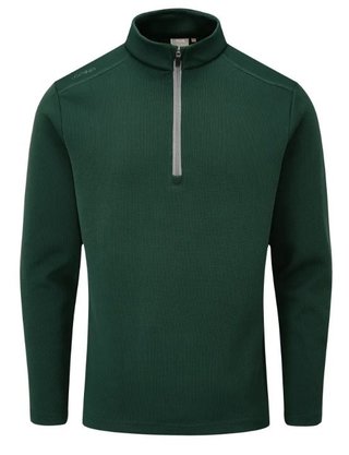 PING Ramsey half zip ribbed fleece pullover para hombre, pine