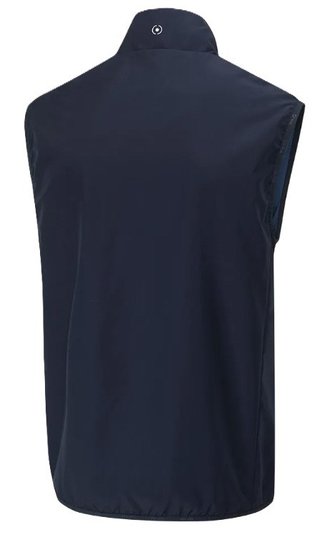 PING Ashbourne chaleco polar de hombre, azul marino/stormcloud