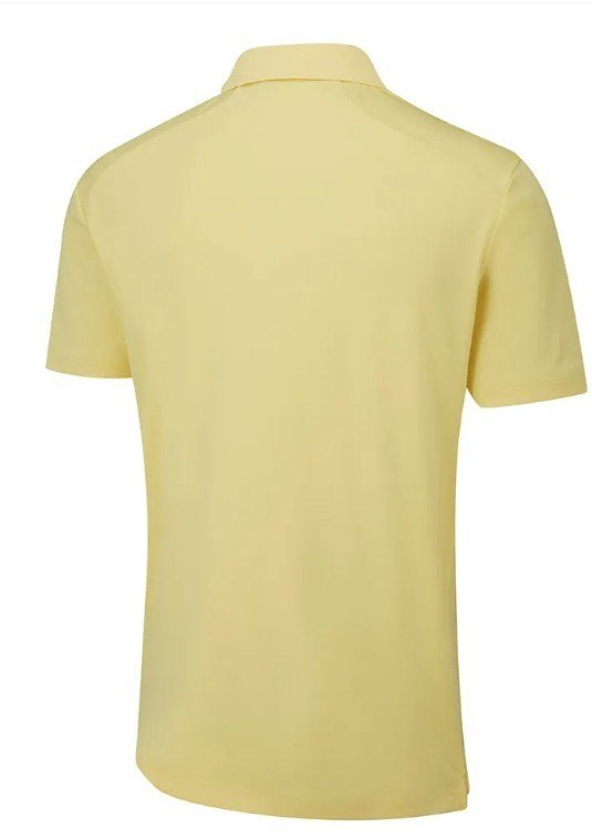 PING Lindum polo de hombre, amarillo limón