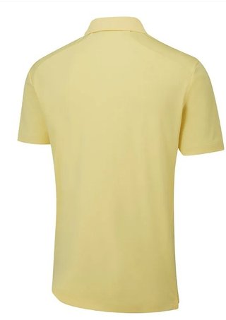 PING Lindum polo de hombre, amarillo limón
