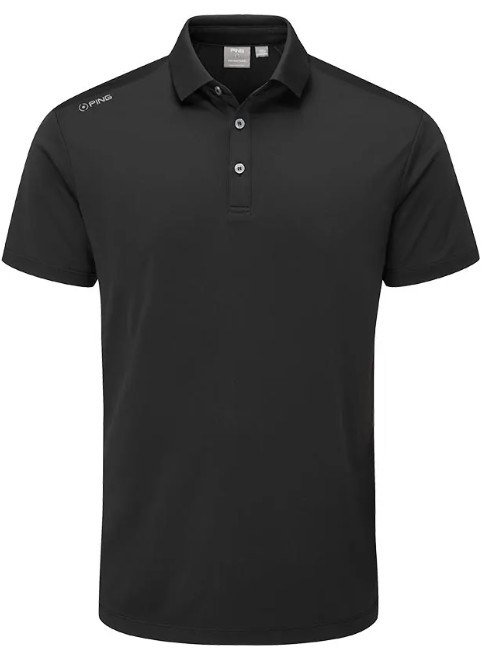 PING Lindum polo de hombre, negro