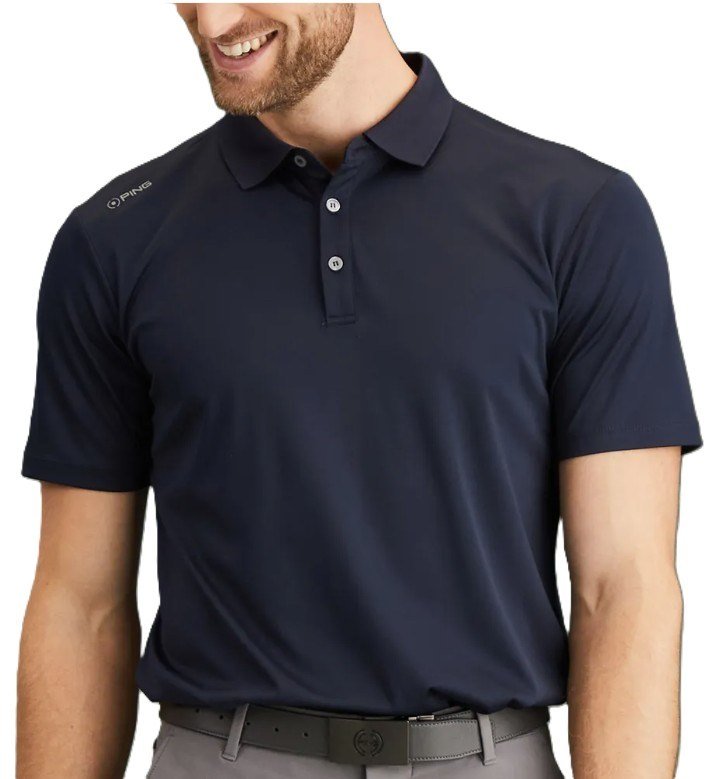 PING Lindum polo de hombre, azul marino