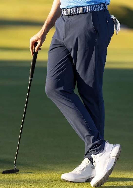 PING Tour Tapered Fit pantalones de hombre, azul marino