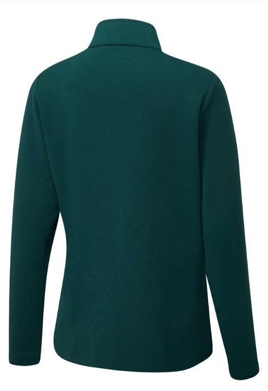 PING Lyla Half Zip Ribbed forro polar de mujer, pine