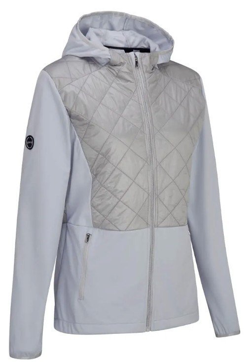 PING Gem Hybrid Hooded chaqueta de mujer, gem quiet grey