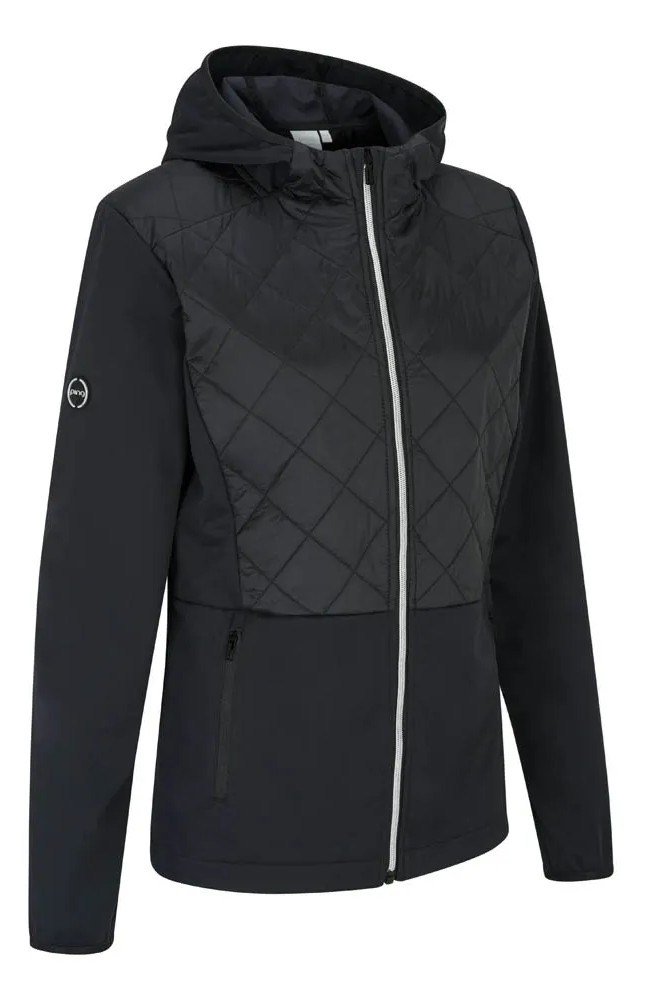 PING Gem Hybrid Hooded chaqueta de mujer, negra