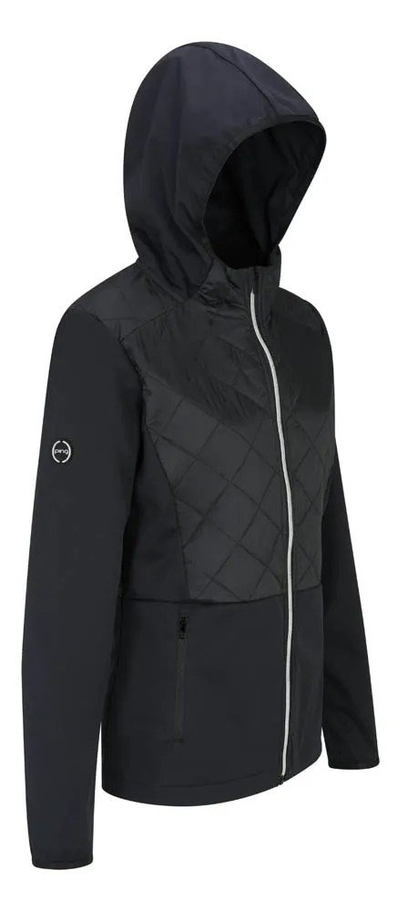 PING Gem Hybrid Hooded chaqueta de mujer, negra