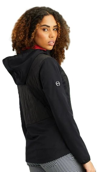 PING Gem Hybrid Hooded chaqueta de mujer, negra