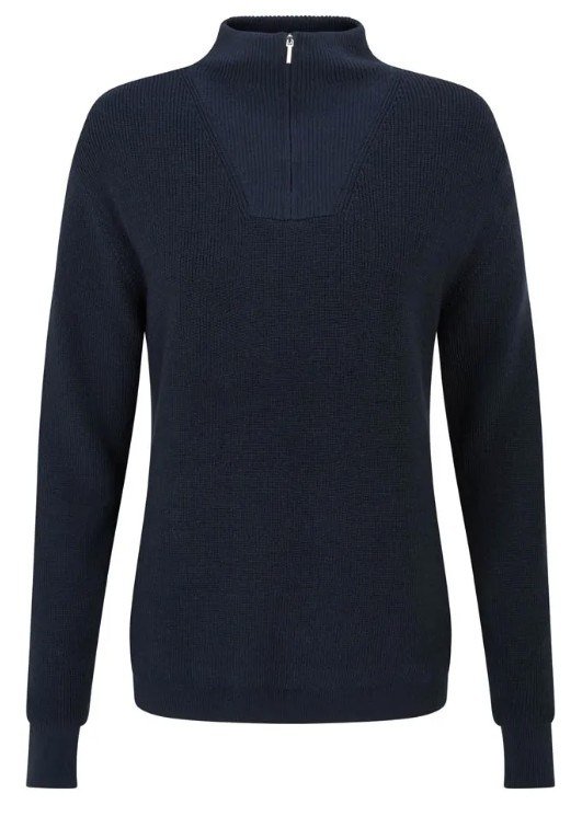 PING Kaylah Half Zip Lined jersey de mujer, azul marino