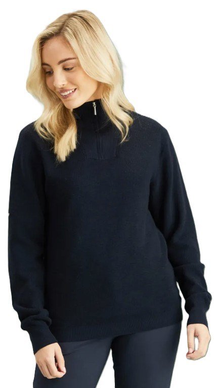 PING Kaylah Half Zip Lined jersey de mujer, azul marino