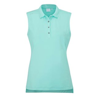 PING Solene Sleeveless polo de mujer, aruba blue