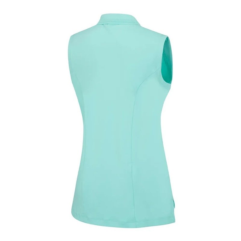 PING Solene Sleeveless polo de mujer, aruba blue