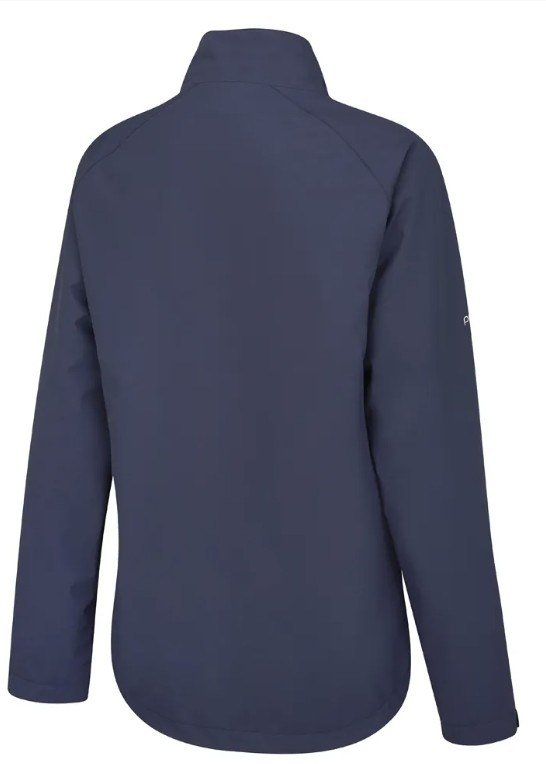 PING Freda chaqueta impermeable de mujer, oxford blue/blanco