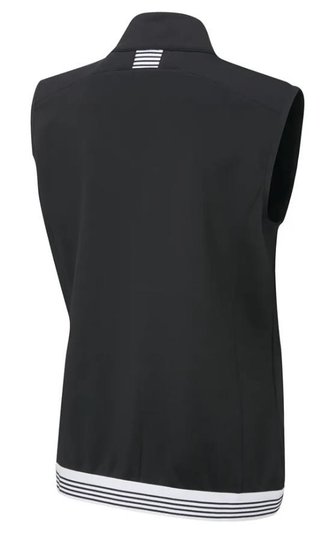 PING Dot Fleece chaleco de mujer, negro/blanco