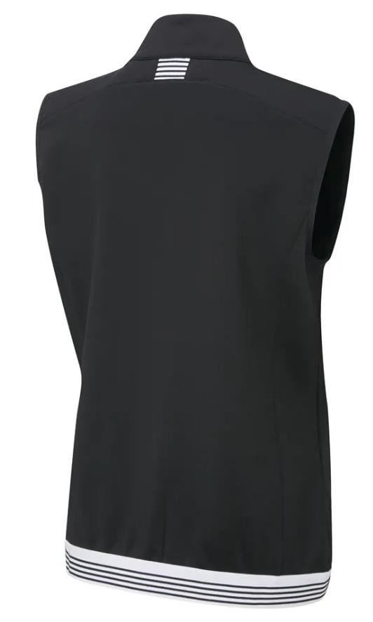 PING Dot Fleece chaleco de mujer, negro/blanco