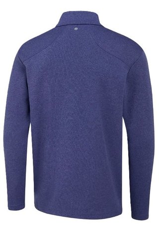 PING Ramsey half zip ribbed fleece pullover de hombre, twilight marl