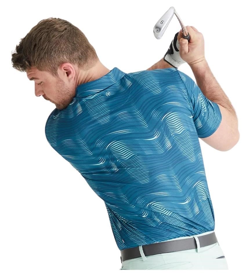 PING Optic Groove polo de hombre, forest multi