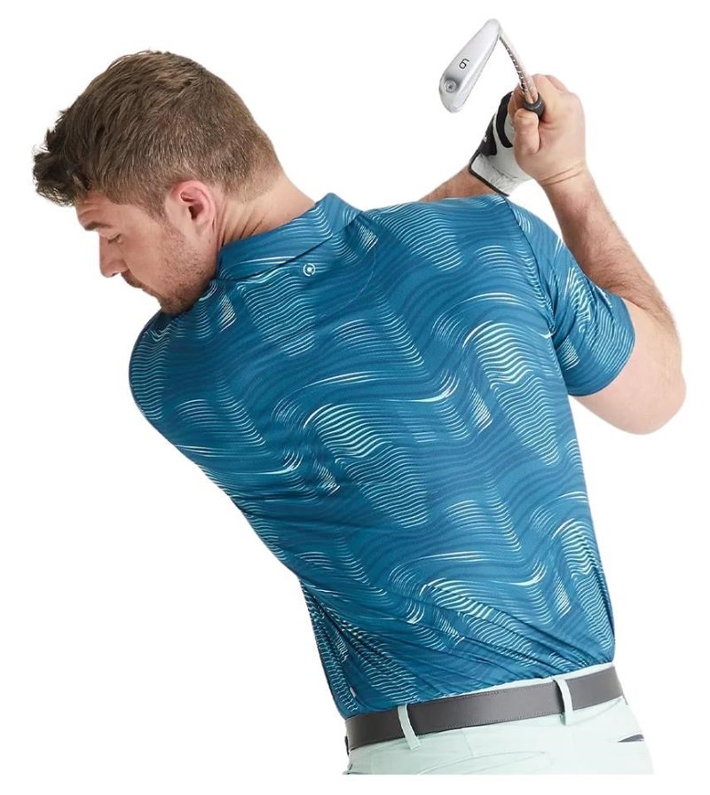 PING Optic Groove polo de hombre, forest multi