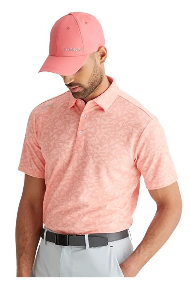 PING Geo Camo polo de hombre, desert flower