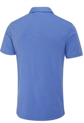 PING Hershel polo de hombre, cornflower blue multi