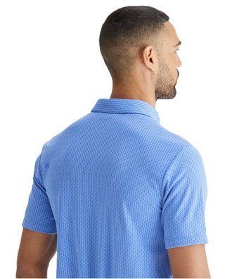 PING Hershel polo de hombre, cornflower blue multi