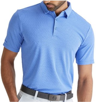 PING Hershel polo de hombre, cornflower blue multi